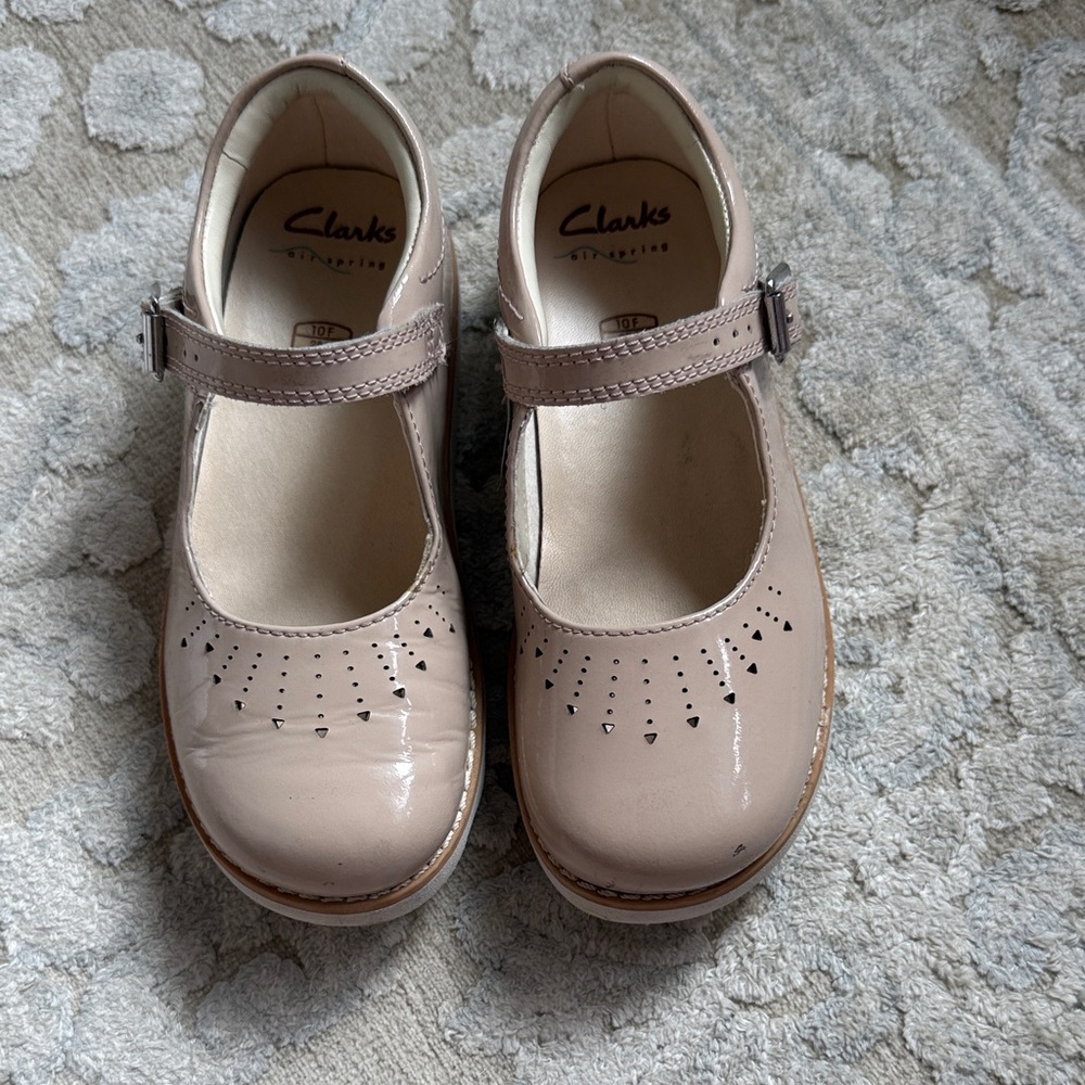 Clarks Beige Mary Jane Shoes
